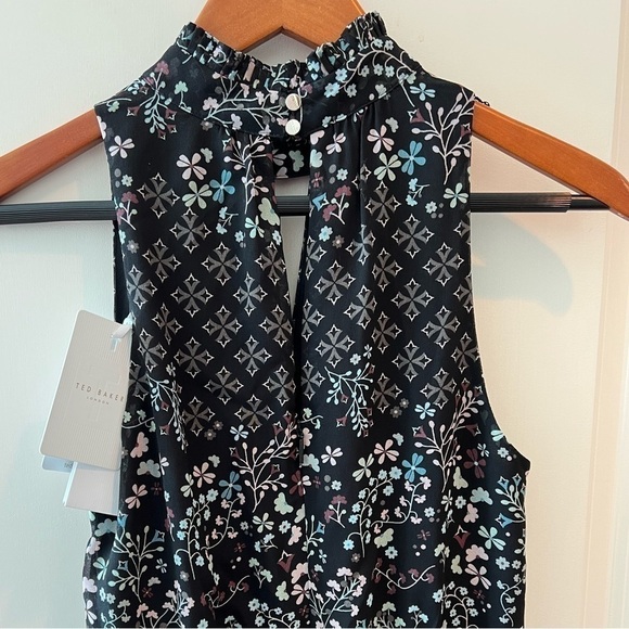 Ted Baker Womens Marcila Hazel High Neck Jumpsuit Wide Leg NWT - Picture 7 of 16